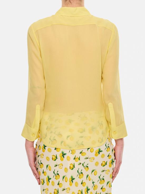 25FW 스텔라 맥카트니 셔츠 6201033DU251 7410 Yellow - STELLA MCCARTNEY