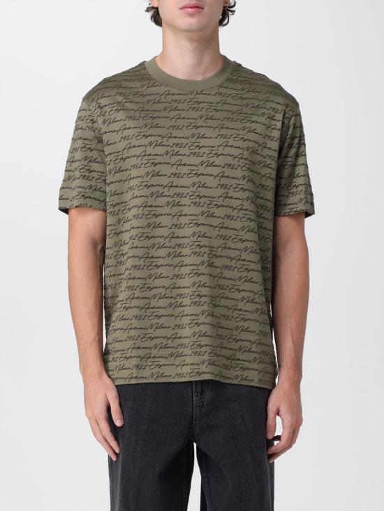 25FW 엠포리오 아르마니 반팔 티셔츠 EM002957AF10017 F7108 Green