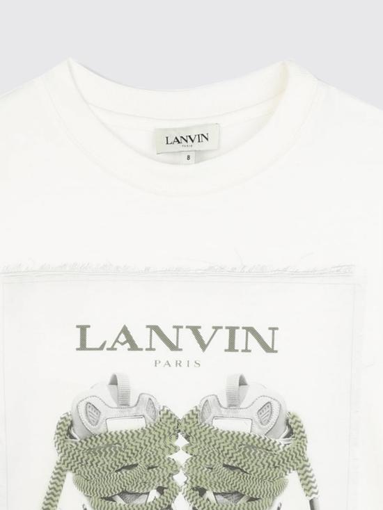 25FW [키즈] 랑방 티셔츠 N30285 117 White - LANVIN