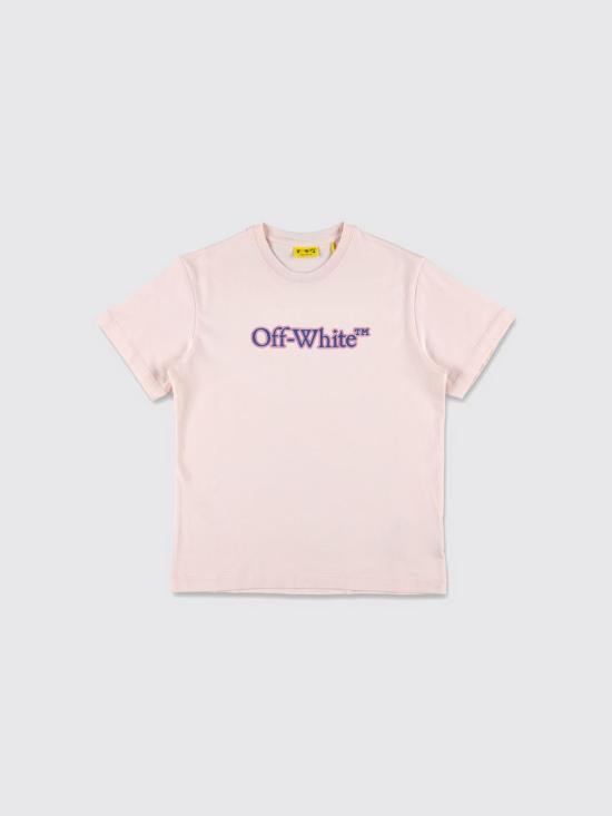 25FW [키즈] 오프화이트 티셔츠 OGAA001F25JER001 3C45 Pink