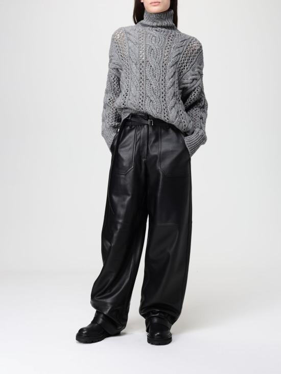 25FW 스포트막스 스트레이트 팬츠 2522436011600 001 Black - SPORTMAX