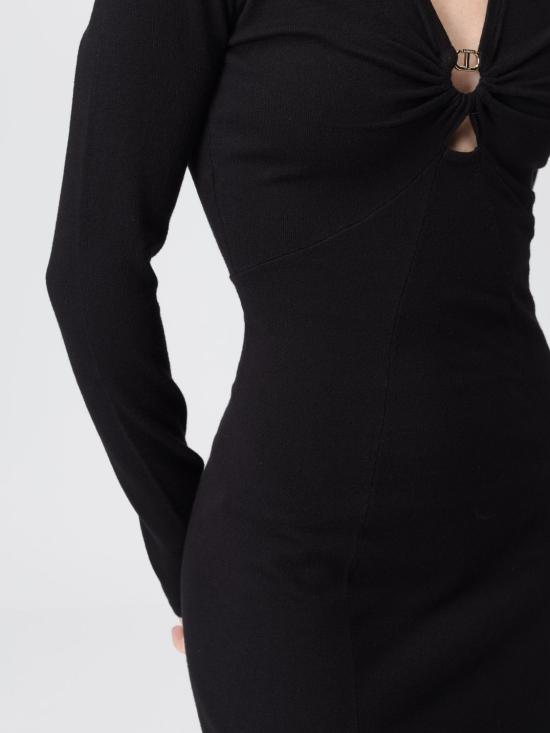 25FW 트윈셋 롱 원피스 252TP3140 00006 Black - TWINSET