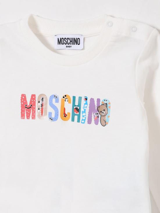 25FW [키즈] 모스키노 풀오버 M5O00RLAA20 10063 White - MOSCHINO