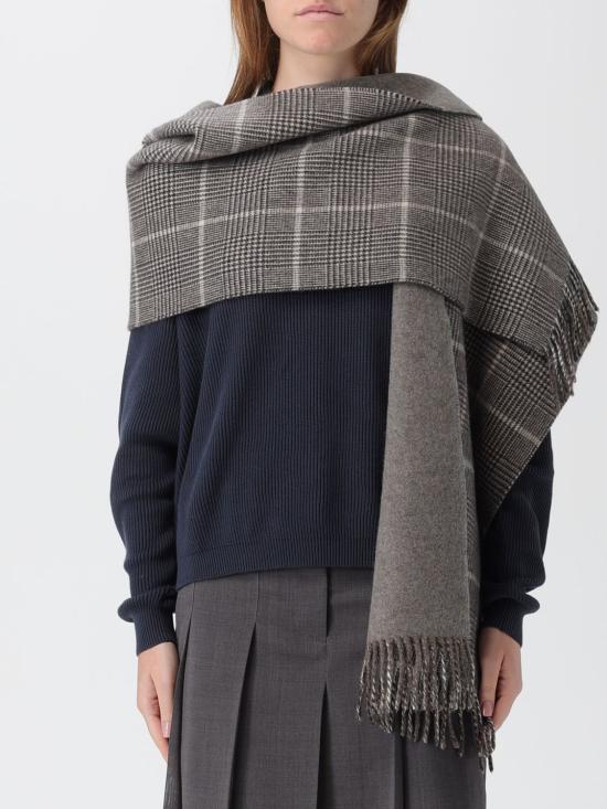 25FW 브루넬로 쿠치넬리 머플러/스카프 MSCDAGW84 CDV55 Beige - BRUNELLO CUCINELLI