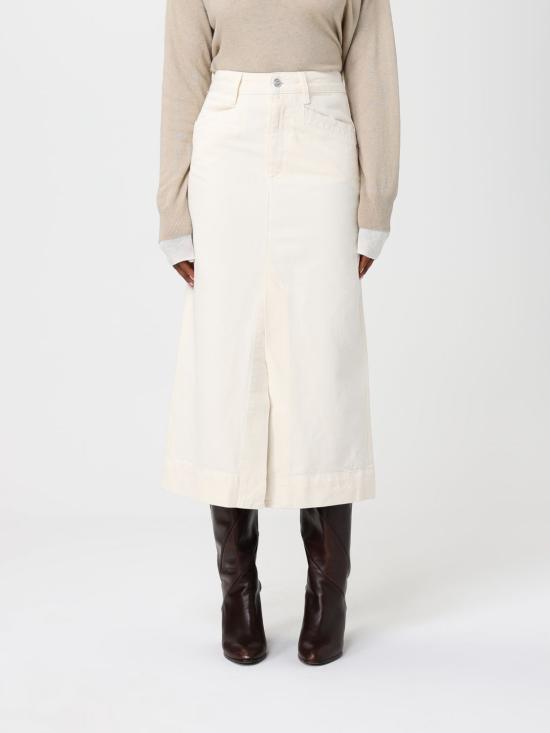 25FW 보스 미디 스커트 50542546 118 White