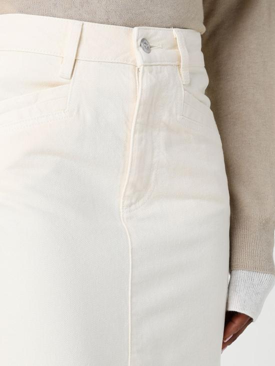 25FW 보스 미디 스커트 50542546 118 White - BOSS