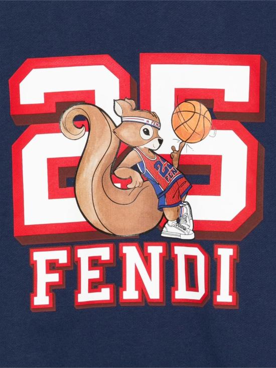 25FW [키즈] 펜디 풀오버 JUH1015V0 F1I11 Blue - FENDI