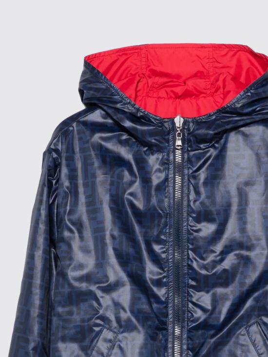 25FW [키즈] 펜디 캐주얼 자켓 JUA249AUKR F1I11 Blue - FENDI