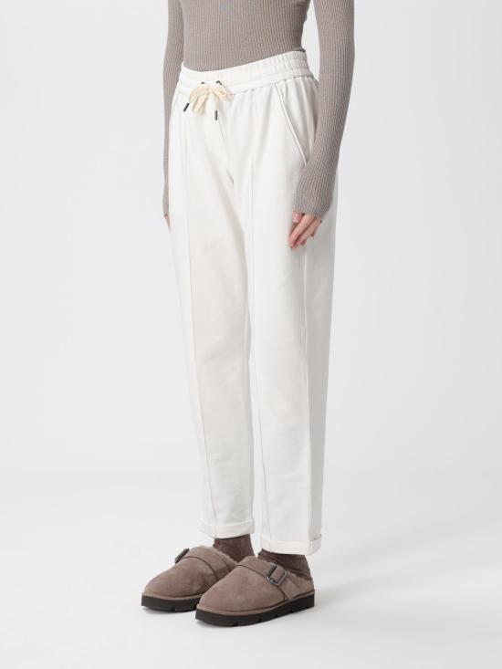 25FW 브루넬로 쿠치넬리 트레이닝/조거 팬츠 MH827FB799 C600 Natural - BRUNELLO CUCINELLI
