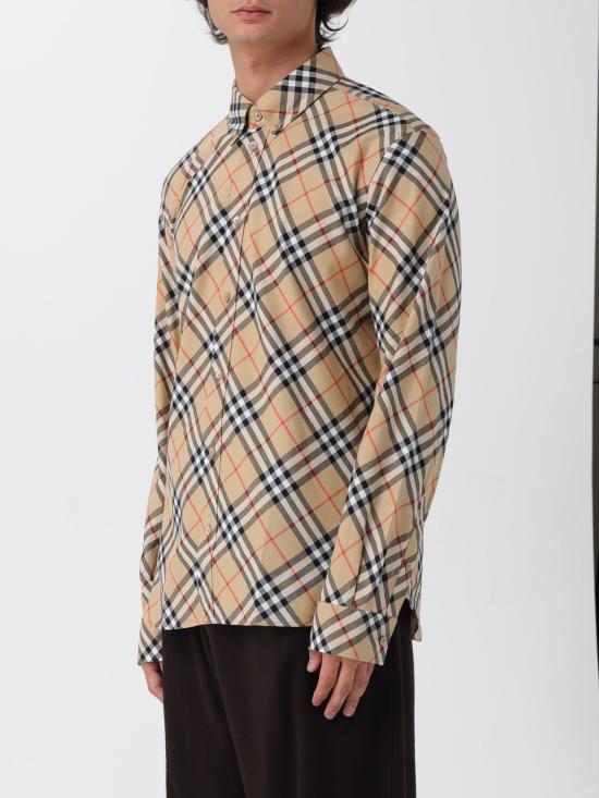 25FW 버버리 릴랙스핏 체크 코튼 플란넬 셔츠 릴랙스핏 체크 코튼 플란넬  8115497 Beige - BURBERRY