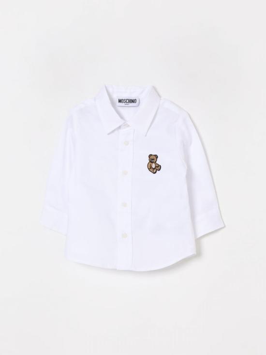 25FW [키즈] 모스키노 셔츠 M5C002LNE06 10101 White