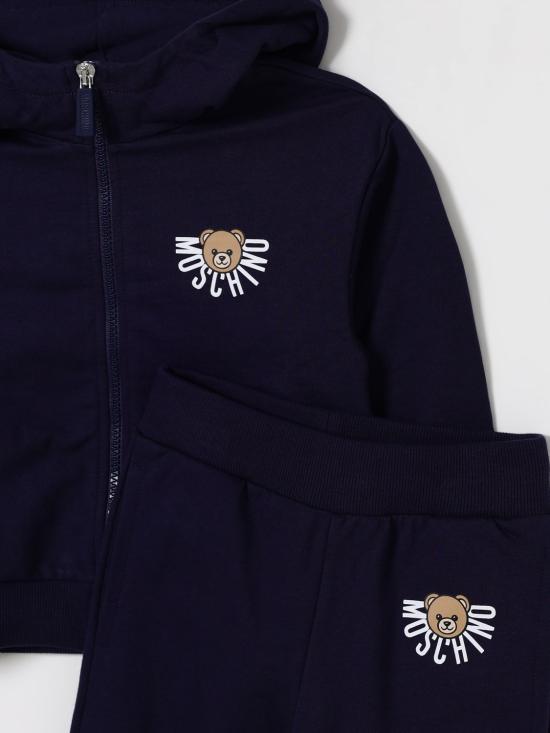 25FW [키즈] 모스키노 캐주얼 세트 HMK03XLCA40 40016 Navy - MOSCHINO