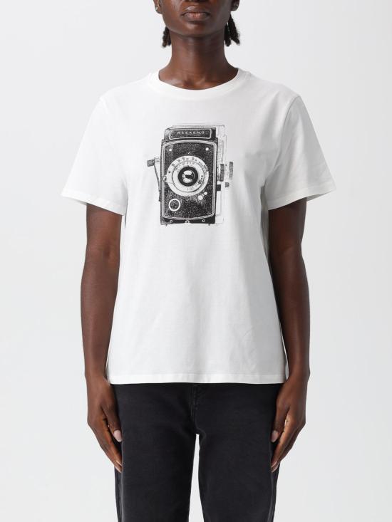 25FW 위켄드막스마라 반팔 티셔츠 2525976031600 004 White 2