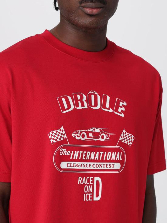 25FW 드롤드무슈 반팔 티셔츠 TS279CO195 RD Red - DROLE DE MONSIEUR