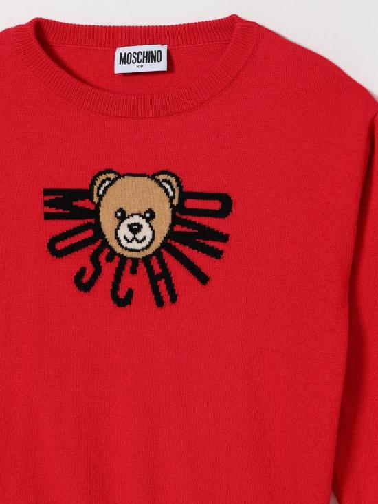 25FW [키즈] 모스키노 풀오버 HUW01ALHE43 50109 Red - MOSCHINO