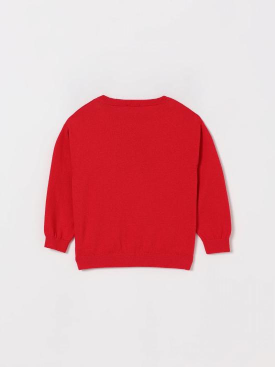 25FW [키즈] 모스키노 풀오버 HUW01ALHE43 50109 Red - MOSCHINO