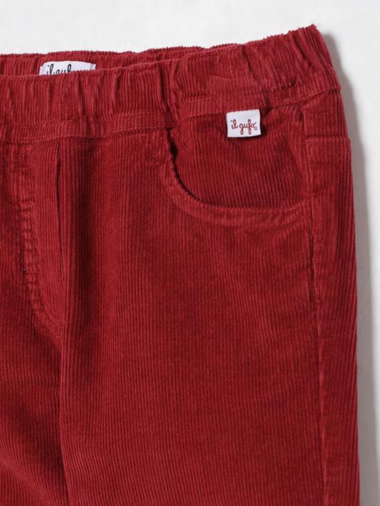 25FW [키즈] 일 구포 트레이닝/조거 팬츠 GPL0003V6022 392 Red - IL GUFO