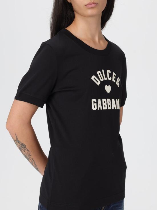 25FW 돌체앤가바나 반팔 티셔츠 F8N08ZGDDBF N0000 Black - DOLCE & GABBANA