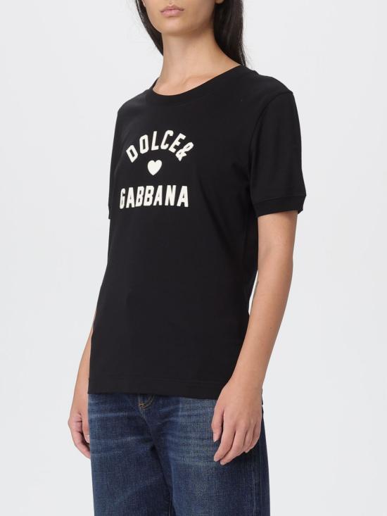 25FW 돌체앤가바나 반팔 티셔츠 F8N08ZGDDBF N0000 Black - DOLCE & GABBANA