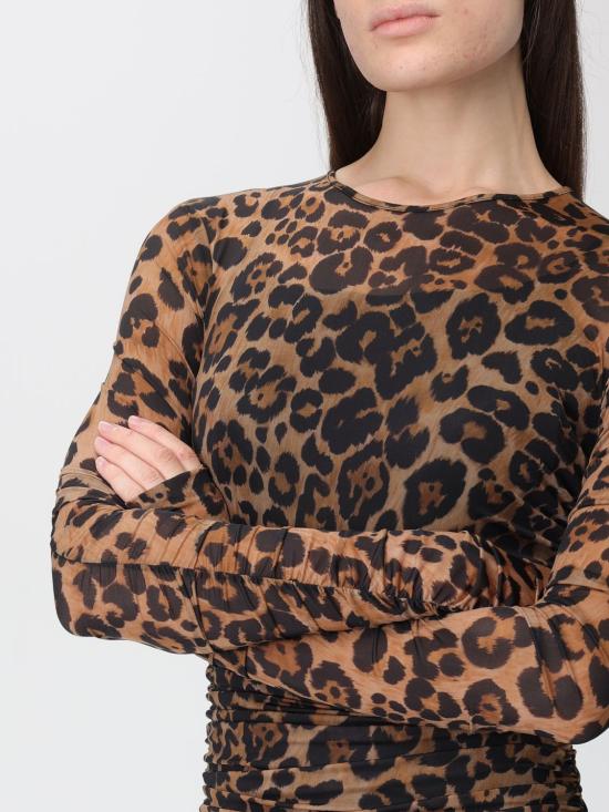 25FW 블루마린 롱 원피스 2A726A M5539 Brown - BLUMARINE