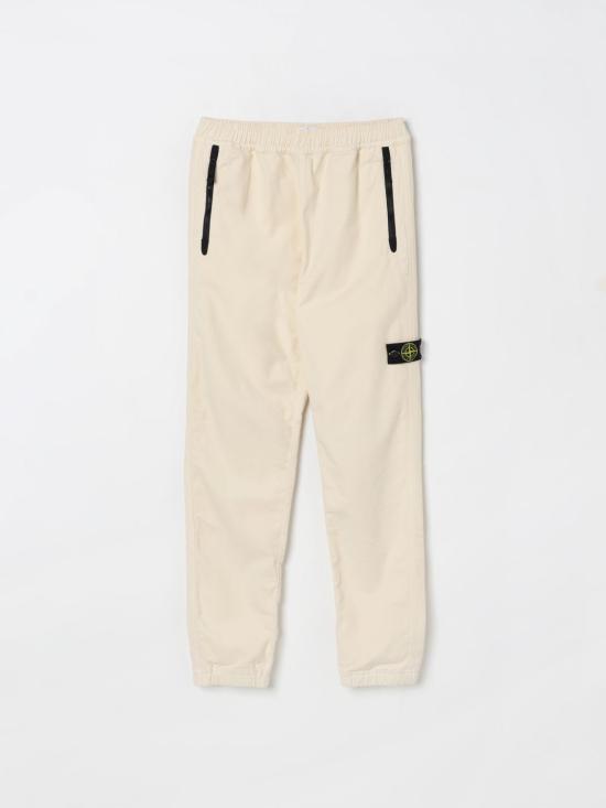 25FW [키즈] 스톤 아일랜드 스트레이트 팬츠 3100006S0202 V0093 White