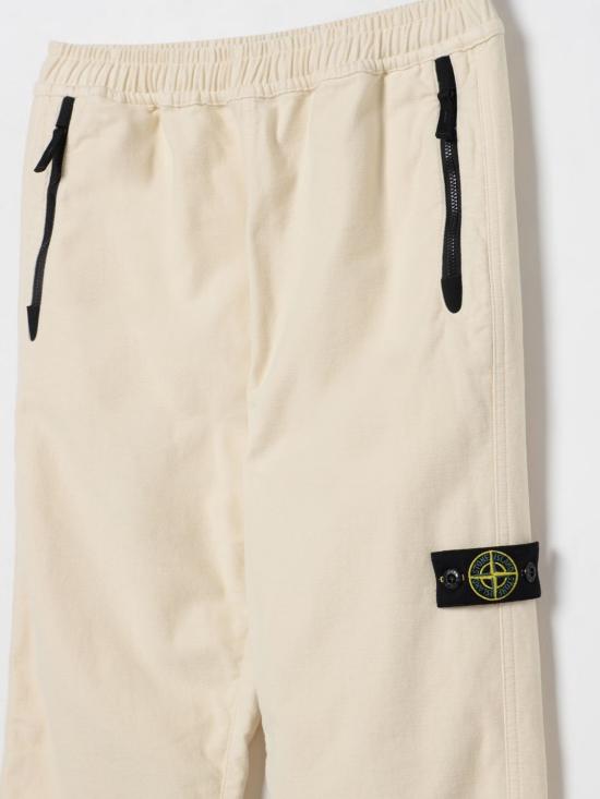 25FW [키즈] 스톤 아일랜드 스트레이트 팬츠 3100006S0202 V0093 White - STONE ISLAND