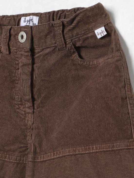 25FW [키즈] 일 구포 쇼츠/버뮤다 GPB0003V6022 183 Brown - IL GUFO