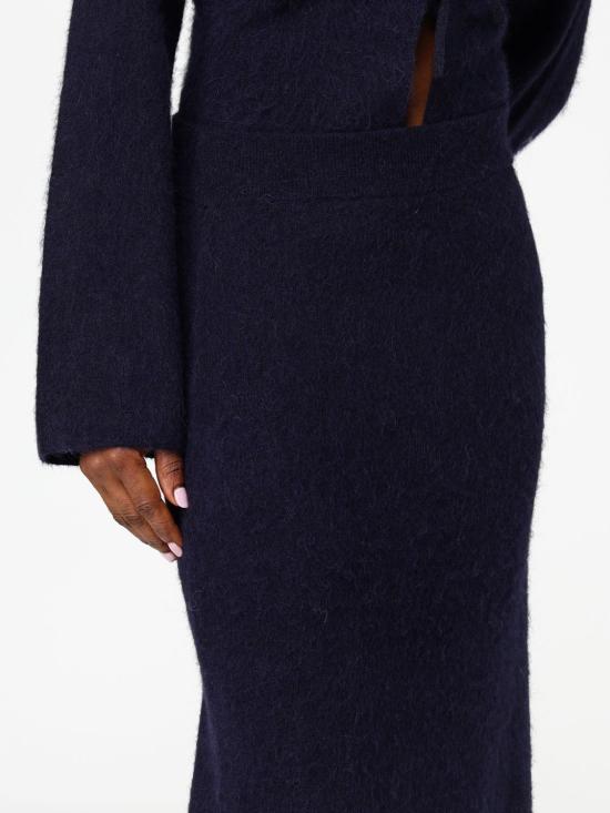 25FW 보스 롱 스커트 50548955 408 Blue - BOSS