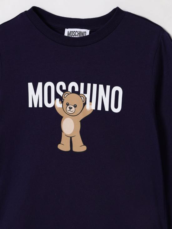25FW [키즈] 모스키노 티셔츠 HTO00JLAA10 40016 Blue - MOSCHINO