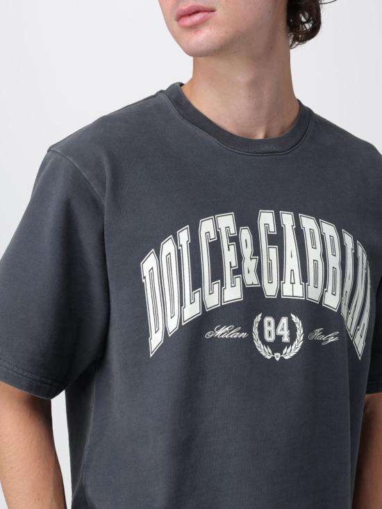 25FW 돌체앤가바나 반팔 티셔츠 G8TA2TG7PK7 N9833 Grey - DOLCE & GABBANA