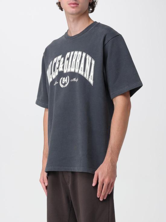 25FW 돌체앤가바나 반팔 티셔츠 G8TA2TG7PK7 N9833 Grey - DOLCE & GABBANA