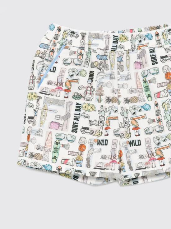 25FW [키즈] 펜디 쇼츠/버뮤다 BMF255AUKG F0TU9 White - FENDI