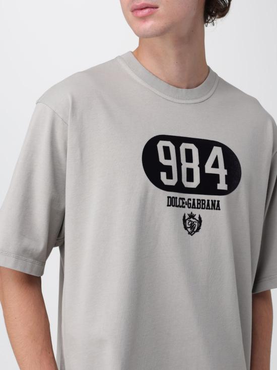 25FW 돌체앤가바나 반팔 티셔츠 G8PB8TG7M3M N0634 Grey - DOLCE & GABBANA