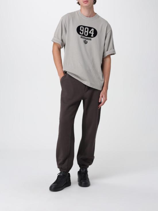 25FW 돌체앤가바나 반팔 티셔츠 G8PB8TG7M3M N0634 Grey - DOLCE & GABBANA