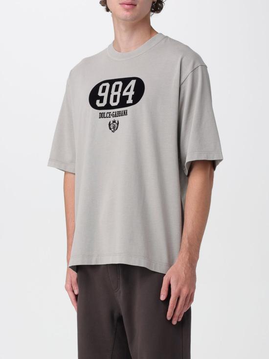 25FW 돌체앤가바나 반팔 티셔츠 G8PB8TG7M3M N0634 Grey - DOLCE & GABBANA