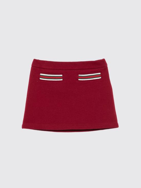 25FW [키즈] 구찌 스커트 828792XJHAQ 6318 Burgundy