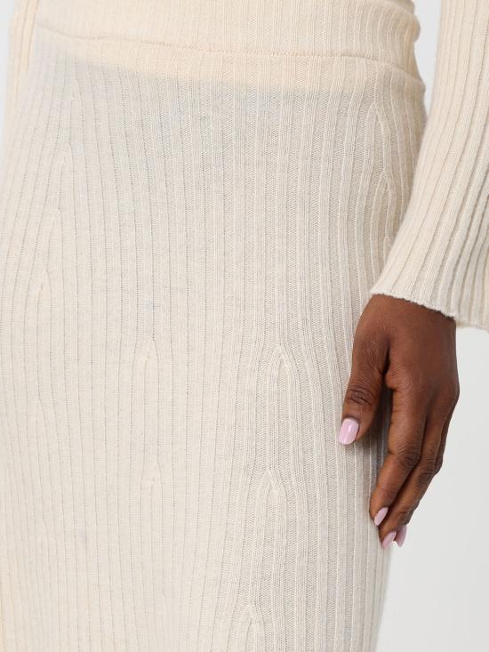 25FW 트윈셋 롱 스커트 252TP3573 00522 Yellow Cream - TWINSET