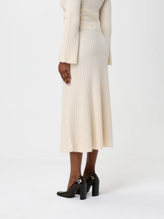 25FW 트윈셋 롱 스커트 252TP3573 00522 Yellow Cream - TWINSET