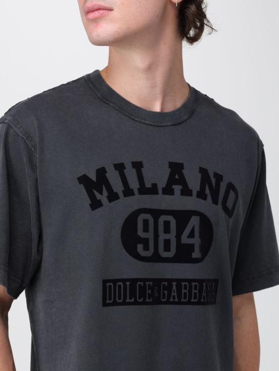 25FW 돌체앤가바나 반팔 티셔츠 G8RI4TG7PK9 N0000 Black - DOLCE & GABBANA