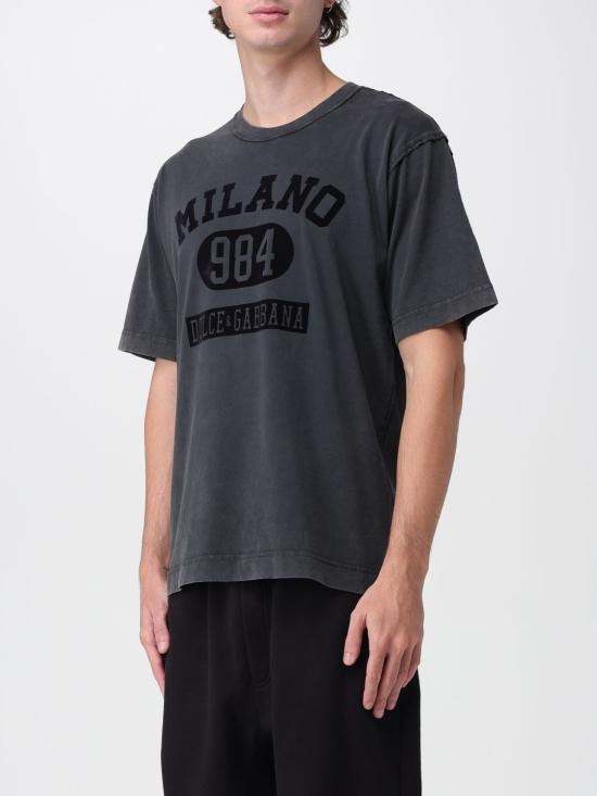 25FW 돌체앤가바나 반팔 티셔츠 G8RI4TG7PK9 N0000 Black - DOLCE & GABBANA