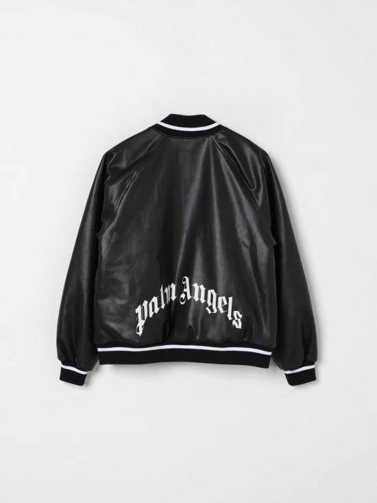 25FW [키즈] 팜앤젤스 캐주얼 자켓 PBEK001F25FAB001 1003 Black - PALM ANGELS