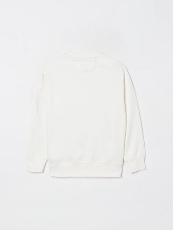 25FW [키즈] 씨피 컴퍼니 풀오버 CMF00XLCA76 10135 White - C.P. COMPANY