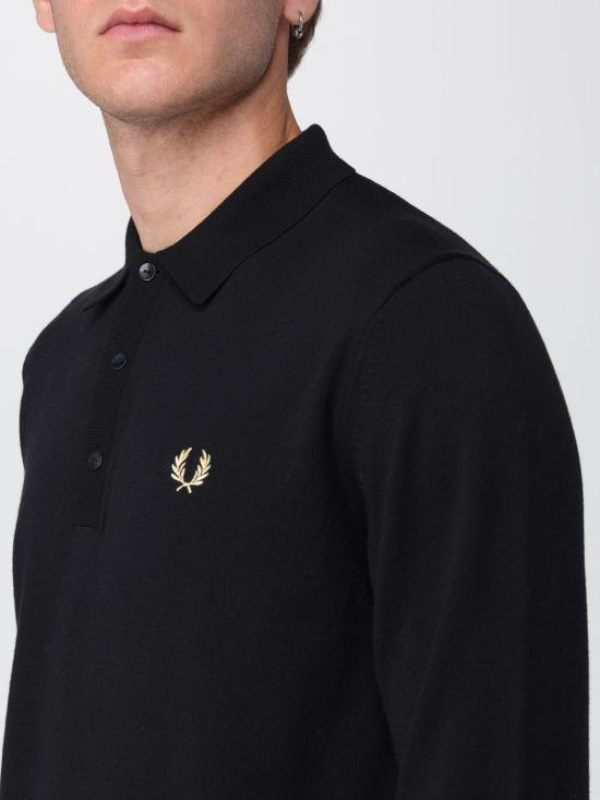25FW 프레드페리 폴로 티셔츠 K4535 220 Black - FRED PERRY