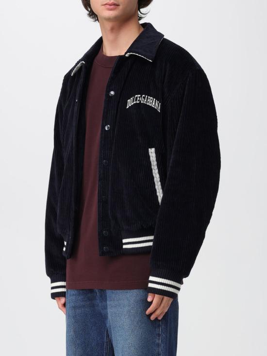25FW 돌체앤가바나 봄버 자켓 G9BPXZFUVLI B0665 Blue - DOLCE & GABBANA
