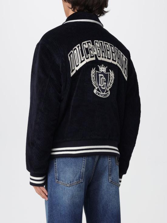 25FW 돌체앤가바나 봄버 자켓 G9BPXZFUVLI B0665 Blue - DOLCE & GABBANA