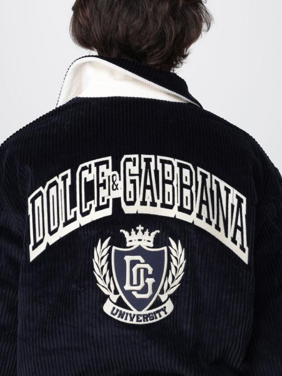 25FW 돌체앤가바나 봄버 자켓 G9BPXZFUVLI B0665 Blue - DOLCE & GABBANA