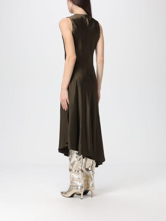 25FW 블루마린 롱 원피스 2A730A N0523 Green - BLUMARINE