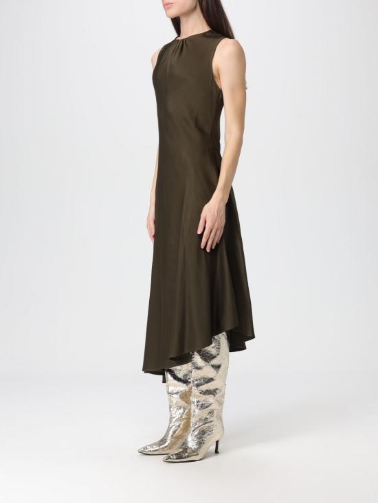 25FW 블루마린 롱 원피스 2A730A N0523 Green - BLUMARINE