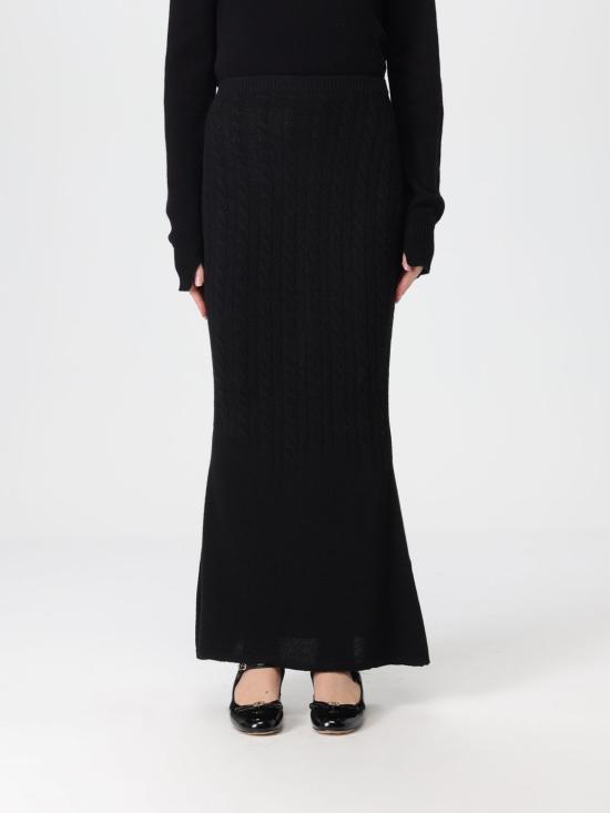 25FW 트윈셋 롱 스커트 252TP3322 00006 Black