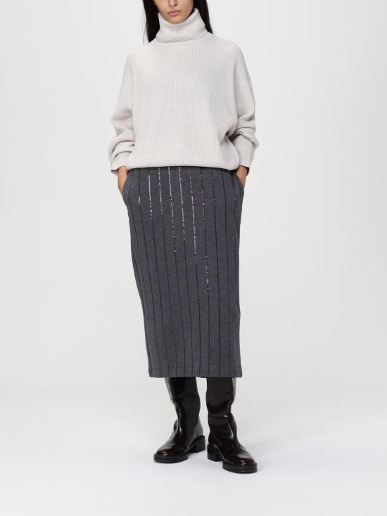 25FW 브루넬로 쿠치넬리 터틀넥 M16129313 C9610 Grey - BRUNELLO CUCINELLI